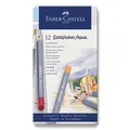 Faber-Castell Goldfaber Aqua akvarellkréták, fémdobozban, 12 szín