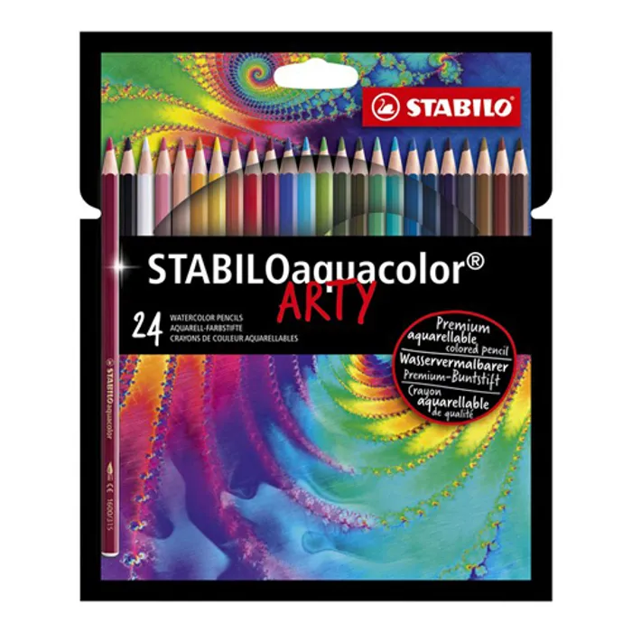 Termék főképe Akvarelové pastelky STABILOaquacolor ARTY - sada 24 barev