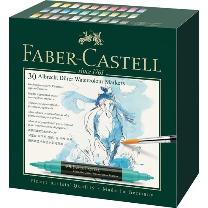 Termék főképe Akvarelové popisovače Albrecht Dürer, pap.krabička 30 ks Faber Castell 160330