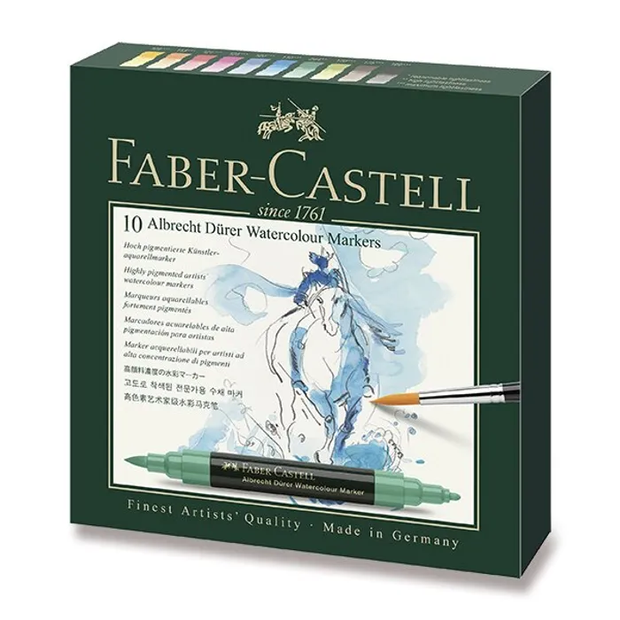 Termék főképe Akvarelové popisovače Faber-Castell 160310 Albrecht Dürer 10 barev