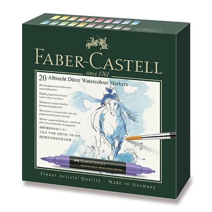 Termék főképe Akvarelové popisovače Faber-Castell 160320 Albrecht Dürer 20 barev