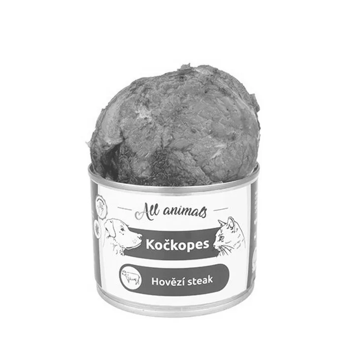 Termék főképe ALL ANIMALS hovězí STEAK, konzerva pro psy, 200 g