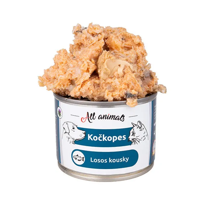 Termék főképe ALL ANIMALS konzerva KOČKOPES losos kousky, 200 g