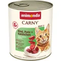 ANIMONDA konzerv CARNY Felnőtt - marha, pulyka, nyúl 800g