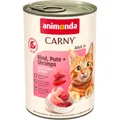 ANIMONDA konzerv CARNY Adult - marhahús, pulyka, garnélarák 400g