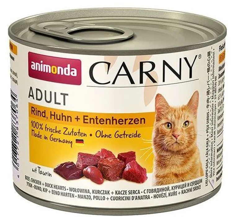 Termék főképe ANIMONDA konzerva CARNY Adult - hovězí,kuře,kachní srdce 200g