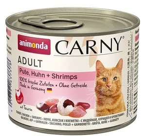 ANIMONDA konzerv CARNY Felnőtt - pulyka, csirke + rák 200g