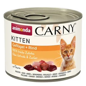 ANIMONDA konzerv CARNY Kitten - baromfi + marhahús 200g