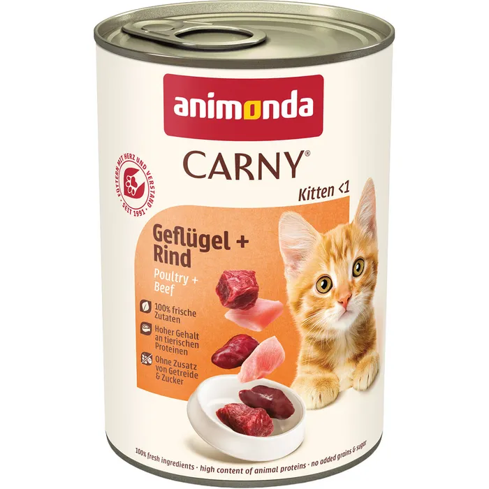 Termék főképe ANIMONDA konzerva CARNY Kitten - hovězí + drůbež 400g