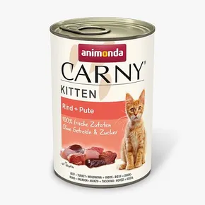 ANIMONDA konzerv CARNY Kitten - marha + pulyka 400g