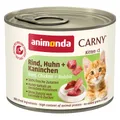 ANIMONDA konzerv CARNY Kitten - marha, csirke + nyúl 200g
