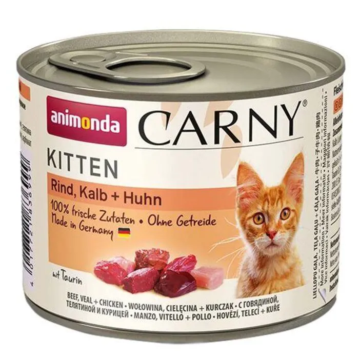 Termék főképe ANIMONDA konzerva CARNY Kitten - telecí + kuřecí + krůta 200g