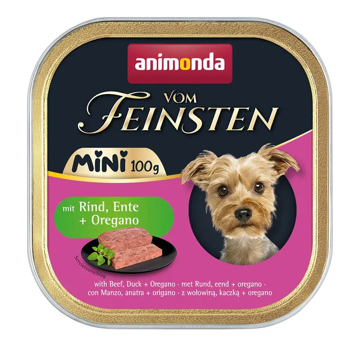 Termék főképe ANIMONDA paštika Vom Feinsten MINI - hovězí, kachna, oregáno pro psy 100 g