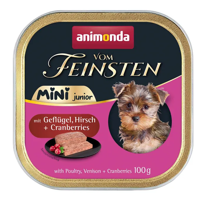 Termék főképe ANIMONDA paštika Vom Feinsten MINI Junior - drůbeží, zvěřina, brusinky pro psy 100 g