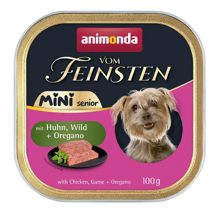 Termék főképe ANIMONDA paštika Vom Feinsten MINI Senior - kuře, zvěřina, oregano pro psy 100 g