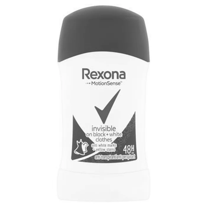 Termék főképe Antiperspirant "Invisible Black & White", tuhý, 40 ml, dámský, REXONA