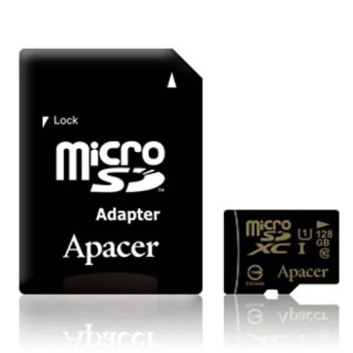 Termék főképe Apacer paměťová karta Secure Digital, 128GB, micro SDXC, AP128GMCSX10U1-R, UHS-I U1 (Clas