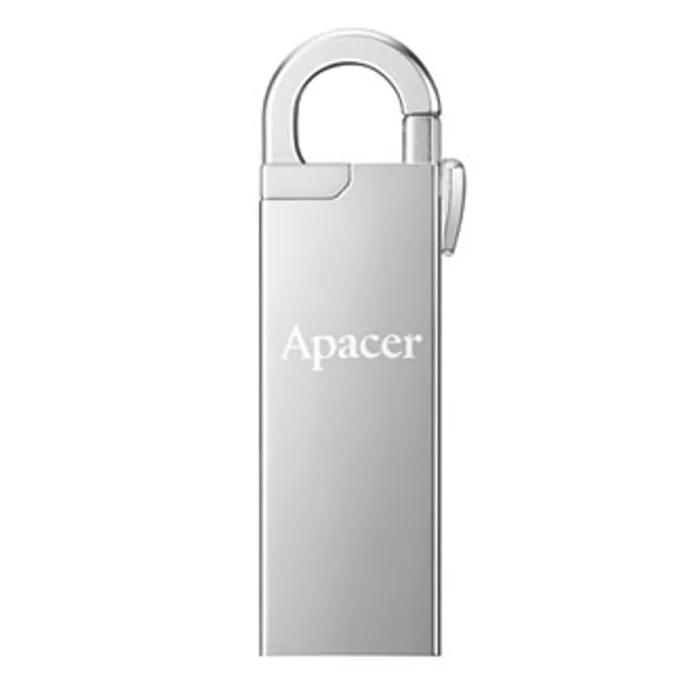 Termék főképe Apacer USB flash disk, USB 2.0, 16GB, AH13A, stříbrný, AP16GAH13AS-1, USB A, s karabinkou