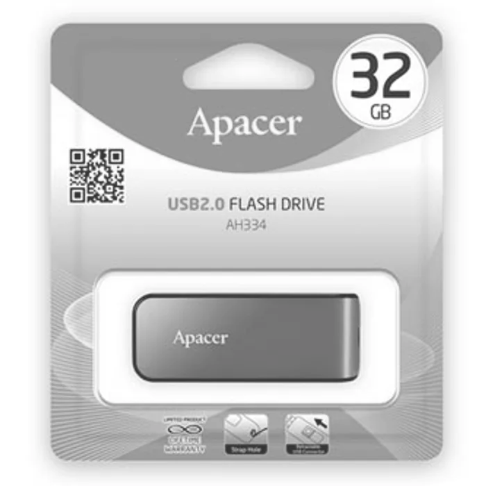 Termék főképe Apacer USB flash disk, USB 2.0, 32GB, AH334, růžový, AP32GAH334P-1, USB A, s výsuvným kon