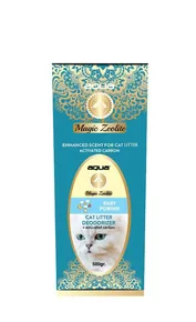 AQUA Magic Zeolite BABY POWDER - granulált dezodor macska WC-hez, 500 g