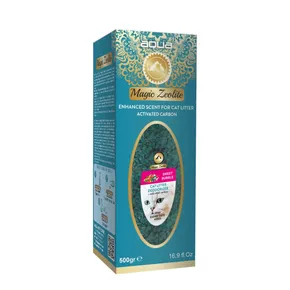 AQUA Magic Zeolite BUBBLE GUM - granulált dezodor macska WC-hez, 500 g