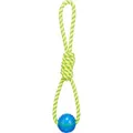 Aqua Toy kötél gumilabdával, lebegő, kb 6 x 40 cm, poliészter/TPR