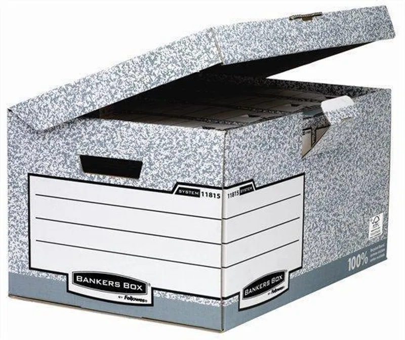 Termék főképe Archivační kontejner "BANKERS BOX SYSTEM", uzaviratelné víko, karton, FELLOWES [10 ks]