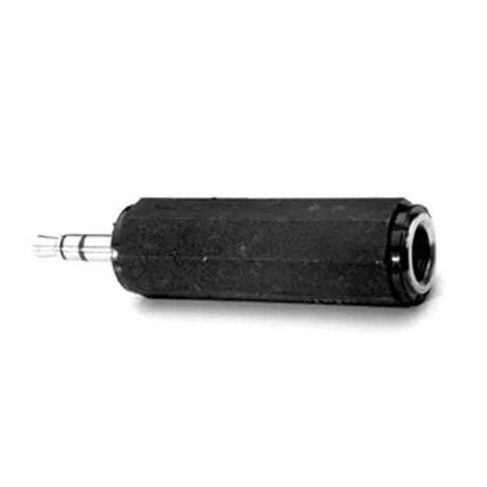 Termék főképe Audio Redukce, Jack (3,5mm) M-Jack (6,3mm) F, 0, stereo, černá, Logo