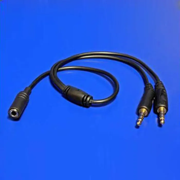 Termék főképe Audio Redukce, Jack, Jack (3,5 mm) F (2-pólový)-Jack (3,5mm) 2x M, 0, stereo, černá