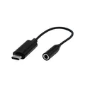 Hangcsökkentés, USB C (3.1) M-Jack (3,5 mm) F, 0, sztereó, fekete
