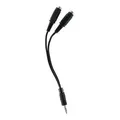 Következő termékkép Hangelosztó, Jack (3,5 mm) M-Jack (3,5 mm) 2x F, 0,2, sztereó, fekete, embléma, kábellel
