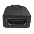 Audio/video csökkentés, HDMI (mikro) M-HDMI F, 0, fekete, logó, aranyozott csatlakozók