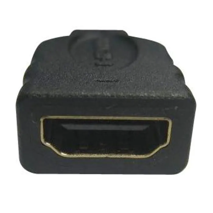Termék főképe Audio/video Redukce, HDMI (micro) M-HDMI F, 0, černá, Logo, zlacené konektory