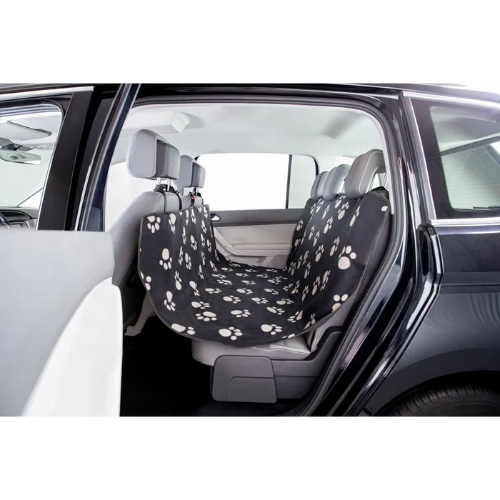 Termék főképe Autopotah nylon/flís, černý s béžovými packami 1,40 x 1,45 m