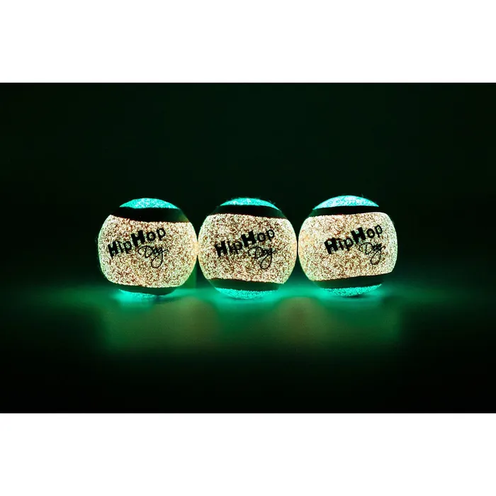 Termék főképe Balení-neonový ve tmě svítící tenis. míč pískací 5 cm (3 ks/bal) HIPHOP DOG