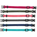 Nylon azonosító nyakörv csomag kiskutyáknak S-M 17-25cm/10mm, málna, szürke, mod, khaki, rózsaszín, te