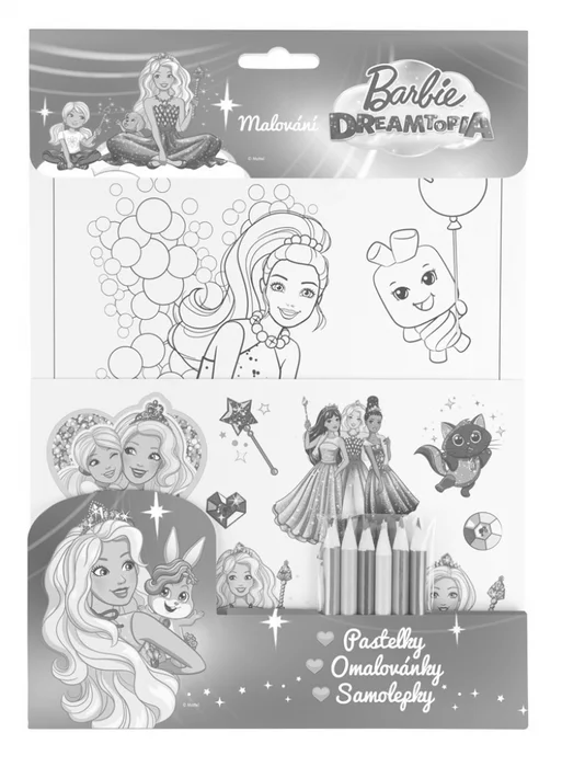 Termék főképe BARBIE DREAMTOPIA – Pastelky, omalovánky, samolepky