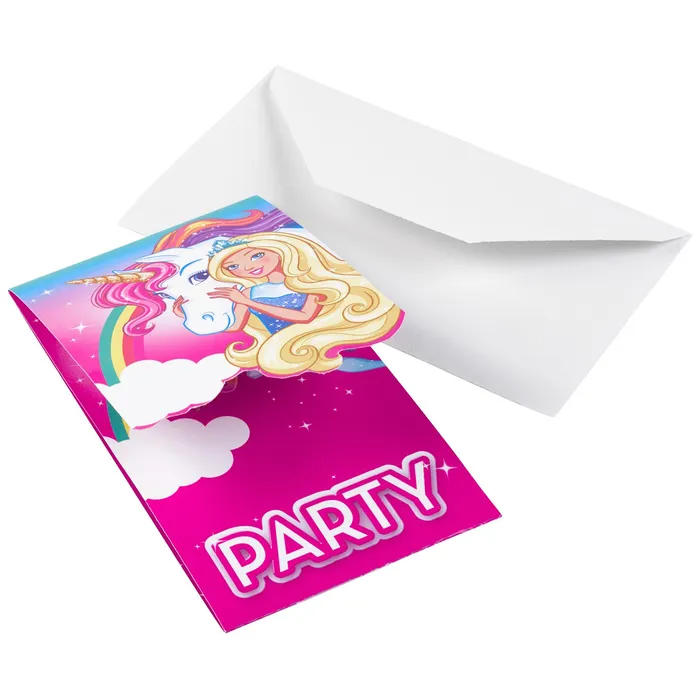Termék főképe Barbie pozvánky na party 8 ks