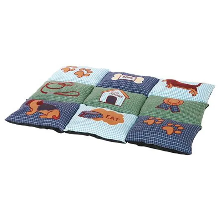 Termék főképe Barevná měkká podložka PATCHWORK 80 x 55 cm, protiskluzová, - modro/zelená