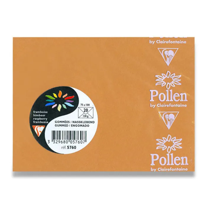 Termék főképe Barevná obálka Clairefontaine oranžová, 75 x 100 mm [20 ks]