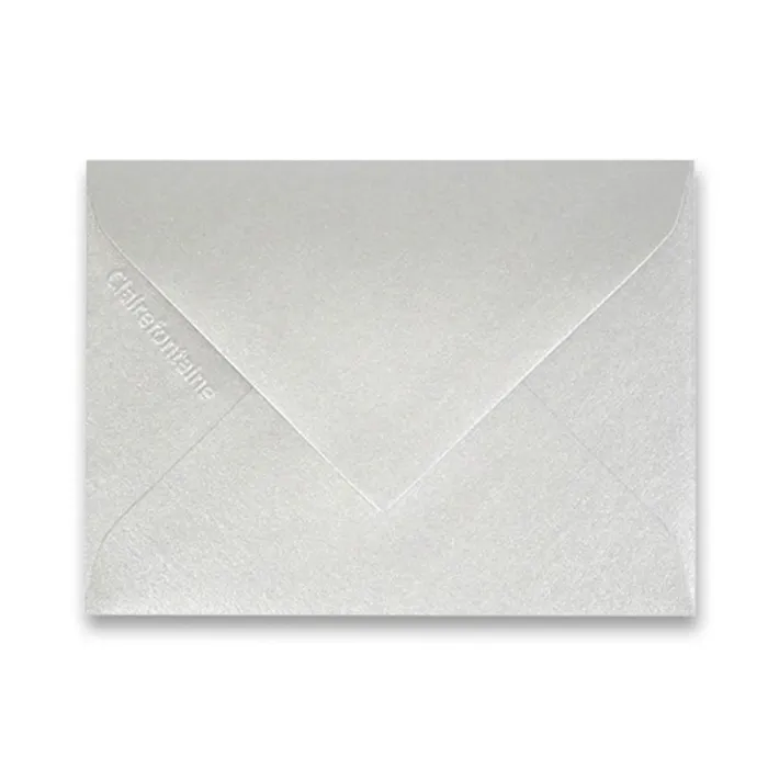 Termék főképe Barevná obálka Clairefontaine stříbrná, 75 x 100 mm [20 ks]
