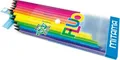 NEON színes ceruzák, 12 szín, kerek, MITAMA 62826