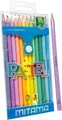PASTEL színes ceruzák, 12 szín, kerek, MITAMA 62827