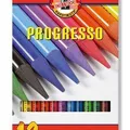 Következő termékkép Színes zsírkréta "Progresso 8756/12", 12 db, fa nélkül, KOH-I-NOOR