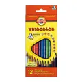 Színes zsírkréta "Triocolour 3132/12", 12 db, háromszögletű, KOH-I-NOOR