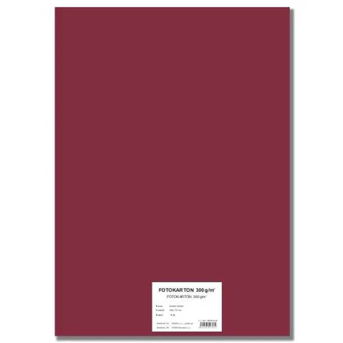Termék főképe Barevný karton EXTRA 300g 50x70cm bordó [10 listů]