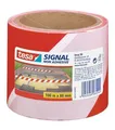 Következő termékkép Sorompó figyelmeztető szalag, piros-fehér, 80 mm x 100 m, TESA