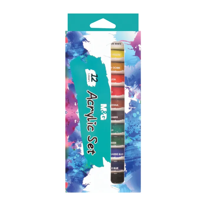 Termék főképe Barvy akrylové M&G 12 ml - sada 12 ks