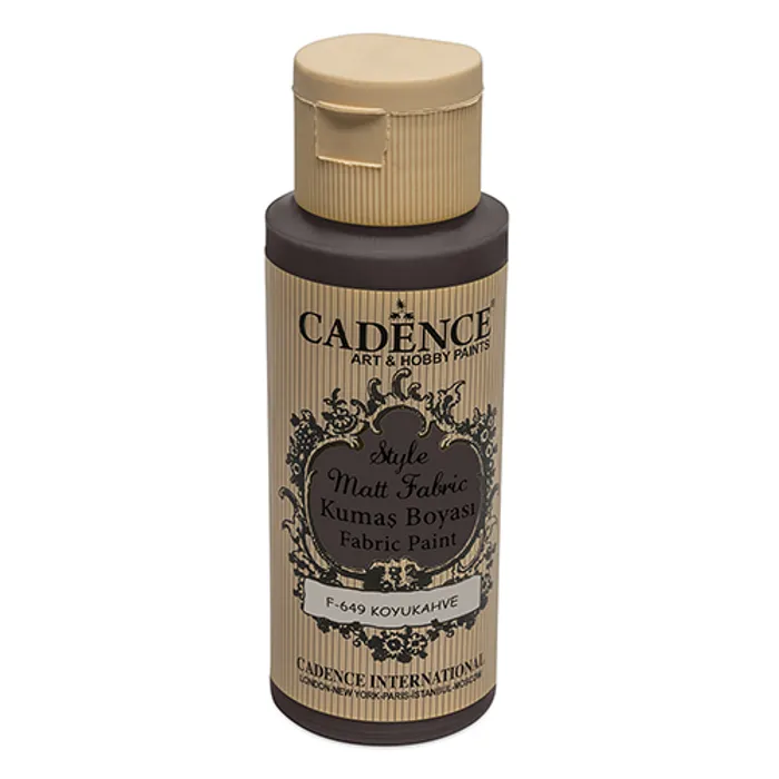 Termék főképe Barvy na textil Cadence Style Matt tm. hnědá, 59 ml