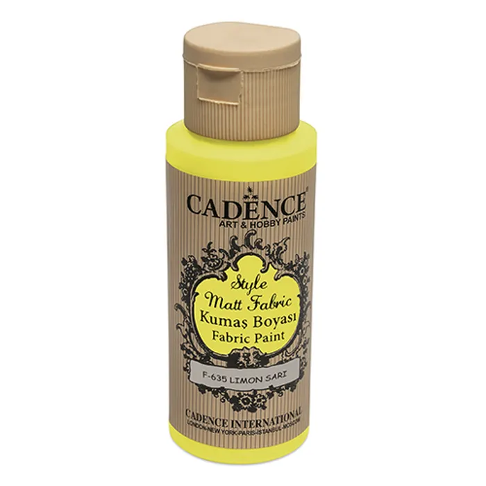 Termék főképe Barvy na textil Cadence Style Matt žlutá, 59 ml